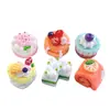 Nuevo Pastel de Sándwich de Crema de Fruta Artificial Accesorios de Resina Colgante Hecho a Mano DIY Accesorios para el Cabello Hebilla de Zapato Belleza