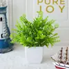 Flores Artificiales Transfronterizas Eucalipto Bonsái Decoración de Escritorio para Sala de Estar en Casa Mini Adornos de Flores Falsas de Plástico