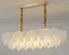 Nuevo Lámpara de Araña de Lujo Ligero Estilo Francés, Lámpara de Vidrio de Cristal de Estilo Crema de Moda para Dormitorio y Sala de Estar, Lámpara de Gama Alta para Comedor de Villa