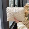 Saco de armazenamento acolchoado com tema de coelho MAY para travessia de fronteira, bolsa de cosméticos de grande capacidade, bolsa de mão, bolsa de higiene pessoal portátil para mulheres