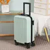 Maleta de 20 pulgadas se puede abordar con rueda universal color sólido moda maleta de contraseña simple gran capacidad cremallera maleta de ruedas