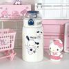 Garra de Gato Thermos Cup High Color Value Cute Cartoon Girl Ventosa 304 Aço Inoxidável Portátil Estudante Copo Infantil