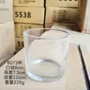 Suporte de Velas Transparente em Estoque Copo de Vidro Copo Transparente para Velas Copo Vazio Vidro Espessado Copo para Velas de Aromaterapia para Sala de Estar