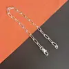 Pulsera para Hombre Chapada en Plata con Diseño de Hueso de Serpiente, Artículo de Venta Caliente Transfronterizo de Temu, Accesorios Simples y Únicos para Mujer, Mayoreo
