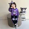 Conjunto de Moletom para Meninas Outono 2026 Novo Desenho Animado Roupas de Primavera/Outono Estilo Coreano para Crianças Kuromi