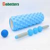 Barra de masaje de pilar de yoga con forma de pico hueco, juego de pelota de fascia, barra de equilibrio de eje de espuma hueco, eje de yoga para Pilates