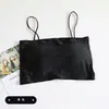 Top de Tubo Base Sin Costuras de Seda Helada Transfronterizo, Body Anti-deslizamiento, Espalda Hermosa, Chaleco de Tirantes Envolvente para el Pecho con Almohadilla para el Pecho, Ropa Interior para Mujer