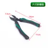 Cortadores de Alambre con Mango de Cinta, Pinzas de Punta Fina, Pinzas de Corte Diagonal 6 pulgadas 8 pulgadas Resistentes al Óxido Acero 45 Pinzas para Electricista, Cable de Acero, Alambre de Hierro