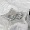 Pendientes de Mariposa Azul con Goteo de Aceite Degradado para Mujer Distintivos Estilo Ins Maillard Aro de Oreja Lujo Ligero Nicho Pendientes Avanzados