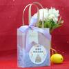 Bolsa transparente de mano para regalo de cumpleaños de niños de preescolar bolsa de regalo vacía para merienda de fiesta de niños de diez años