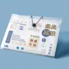Bolsa acordeón bolsa de almacenamiento a4 estudiante gran capacidad multicapa clip para hojas de examen clasificación y organización de datos carpeta de inserción simple