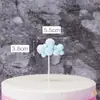 Bolinha de pelúcia infantil bolo nuvem plug-in Baiyun decoração de aniversário cartão de decoração festa acessórios de confeitaria