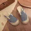 Zapatos de Tela Bai Zhenhe Primavera/Verano Old Beijing, Zapatos de Lona Cómodos sin Cordones, Zapatos Casuales Bordados para Estudiantes, Pantuflas, Estilo Campestre