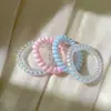 Nudo de Cabello Nuevo 2025 Color Caramelo Degradado Sin Costuras para Mujer, Cuerda para el Cabello Tipo Cable de Teléfono, Accesorio de Goma para Cola de Caballo Alta