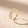 Novos Anéis Pequenos de Cubo de Açúcar com um Toque de Luxo de Nicho, Atacado de Joias Transfronteiriço, Acessórios de Zircônia Diretamente do Fabricante