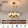 Lámpara de araña estética para sala de estar de la dinastía Song Estilo chino Zen Villa Restaurante Lámpara de araña Nuevo estilo chino Hall Luz principal Lámpara de araña para sala de té