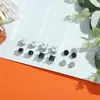 Pendientes Magnéticos de Clip Sin Perforaciones, Brazaletes para Orejas con Circonitas Brillantes, Clips para Cartílago de la Oreja, Tachuelas para Hélice, Accesorios Magnéticos para Orejas