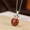 Um Pingente de Prata Esterlina S925 Prata Esterlina Banhado a Ouro Vermelho do Sul Retro Old Lucky Bag Pingente Personalizado Pingente All-match