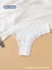 Ropa Interior Sexy Tipo Tanga Transfronteriza de Comercio Exterior Jacquard de Lazo Calzoncillos de Traje de Baño Algodón Transpirable y Cómodo Ropa Interior para Mujer