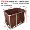 Carrito de lino para habitación de hotel, carrito de servicio de trabajo, carrito de acero inoxidable, carrito de almacenamiento y recolección para lavandería y tintorería