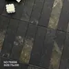 Tijolo Preto Ouro Calcário Retro Padrão Pedra Imitação Tijolo Feito à Mão 50X200 Azulejo de Parede para Restaurante Interno Azulejo Preto Antiderrapante