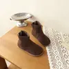 Botas Birkenstock para Niños Otoño/Invierno 2026 Moda Estilo Británico Botines para Niñas Estilo Coreano Botas Individuales Cálidas para Niñas Botas de Piel