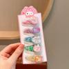 Horquilla de arena movediza Sanrio para niños, niña Kulomi no daña el flequillo, horquilla para cabello suelto, clip dulce para niña