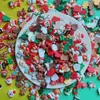 Accesorios Navideños Mixtos DIY Gel de Crema Funda para Teléfono Parche Muñeco de Nieve Navideño Accesorios para el Cabello Anillo para el Cabello Bolsa Zapatos Pegatinas para Refrigerador
