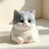 Gato Gordo Pequeno Brinquedo Squishy TPR Gatinho Fofo Alívio do Estresse Brinquedo Squishy Branco em Branco Gato Grande Venda por Atacado Transfronteiriça Amazon
