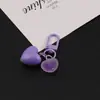 Chaveiro Coração Estéreo Menina DIY Artesanal Concha de Fone de Ouvido Pingente de Bolsa Material Decorativo Pequenos Acessórios