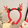 Novos Acessórios de Cabelo de Natal 2024 Aro de Cabelo Aro de Cabelo de Rena Feminino Acessórios Fofos