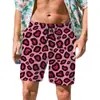 Pantalones de Playa para Hombre Verano Cinco Puntos Sueltos Secado Rápido Flores Hawaianas Pantalones Cortos Vacaciones del Sudeste Asiático Viajes de Ocio