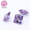 3A cor 06 # Blue Square Zircon 2 * 2mm_12 * 12mm pedra nua grande CZ atacado