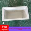 Vaso de flores de fibra de vidro viaduto paisagem verde planta plantio caixa de flores branco simples casa jardinagem caixa de flores