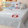 Toalla de Algodón Cachorro de Manzana Colcha Bordada Pieza Única Cartoon Colcha Acolchada de Algodón Puro Colchón Tatami Universal para Todas las Estaciones