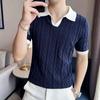 Polo de verano 2024 para hombre, estilo informal, moderno, bordado, transpirable, de mediana edad, de negocios, ajustado, de manga corta