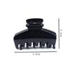 Clip grande de plástico ABS estilo coreano directo de fábrica para mujer, pasador para el cabello con lazo, tocado, negro en stock al por mayor