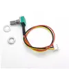 Potenciômetro com Botão Tipo Rv097 com Interruptor Rk097 Amplificador de Potência Áudio Botão Giratório de Ajuste de Velocidade Interruptor com Fio Terminal