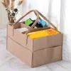 Bolsa de fieltro para pañales nueva y portátil transfronteriza, bolsa de almacenamiento para artículos de bebé, juguetes, pañales, bolsa de pañales de gran capacidad