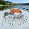 Pinza para Peces Vivos de Acero Inoxidable Pinzas Portátiles para Pesca con Señuelo Soporte para Anzuelos de Pesca Hebilla de Cierre de Equipo de Pesca de Acero Inoxidable Patito Amarillo Pequeño Pasahilos para Sedal de Pesca Cable de Acero Suave