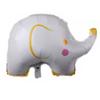 Nuevo globo de aluminio con forma de elefante, animal de dibujos animados, suministros para decoración de fiestas de cumpleaños de bebés.
