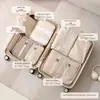 Bolsa de Armazenamento de Viagem Viagem de Negócios Portátil Roupas Bagagem Bolsa de Embalagem Impermeável Grande Capacidade Viagem Conjunto de Quatro Peças Bolsa de Armazenamento