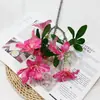 Flor Artificial Transfronteriza Flor Artificial Única Azalea Arreglo Floral de Boda Paisajismo Árbol de Azalea Falso Adornos de Decoración para Sala de Estar Flor