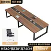 Mesa de Conferencias de Madera Maciza Mesa Larga de Oficina Sala de Reuniones Mesa de Recepción y Negociación Mesa de Capacitación Combinación de Escritorio y Silla de Oficina