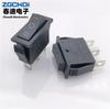Interruptor de barco de abastecimento KCD3 de três velocidades de três pernas todo branco / preto 31 * 14 interruptor de alimentação de fogão elétrico interruptor de alimentação de mudança