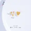 18K retención de color oro mate incrustaciones rubí sintético perla turquesa jaspe cuentas jade blanco Hetian sintético accesorios DIY pulsera