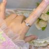 3A Único Zircônio Mosane Anel de Diamante 1 quilate Casamento Jóias de Casamento Seis garras Clássico Imitação de Diamante Gigante Flash Anel