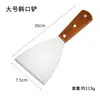 Espátula de cozinha de aço inoxidável mais vendida da Amazon, espátula para fritar bife, espátula perfurada, espátula para pizza, espátula de cozinha, espátula para grelha teppanyaki com cabo de madeira