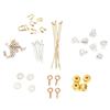 Nuevos accesorios de bolsa de oro de 14k hebilla de cierre de collar hebilla accesorios pulsera hecha a mano DIY hebilla de acabado accesorios de cuerda