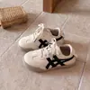 Zapatos Agan, de moda para niños y niñas, estilo retro, antideslizantes, zapatillas deportivas casuales, estilo nuevo, suela suave, adecuados para usar en otoño